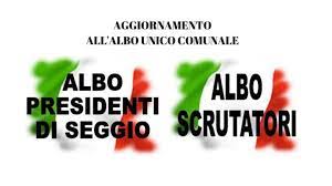 Aggiornamento Albo Presidenti e albo scrutatori di seggio elettorale